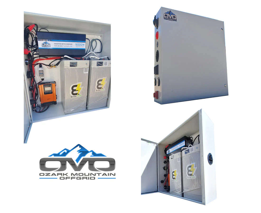 1.1KW Boat Dock Offgrid Solar Kit (2 Panel + 2 Lithium Batteries) - Mountable with Plug and Play Connections - Image 2