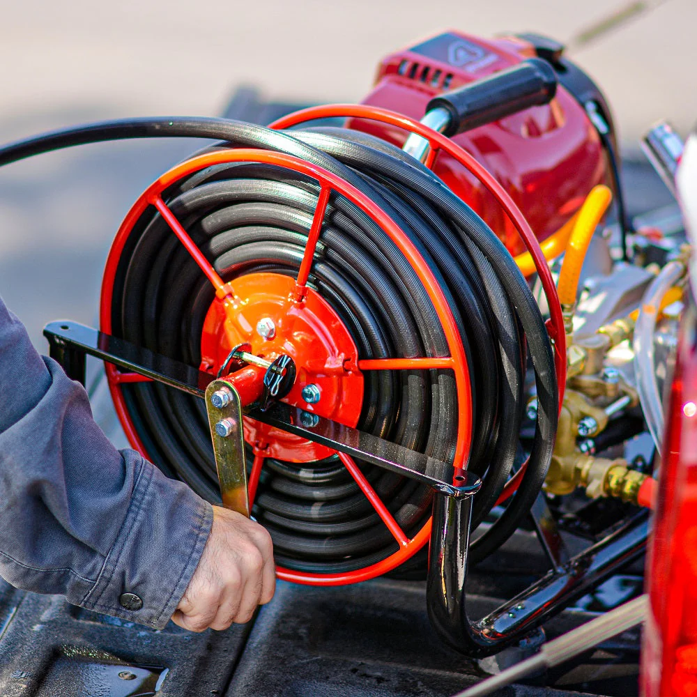 1.6HP Skid Sprayer Barrel Mount Only with Honda GX35 100ft Hose and 500 PSI Pump for Pest Control - Image 11