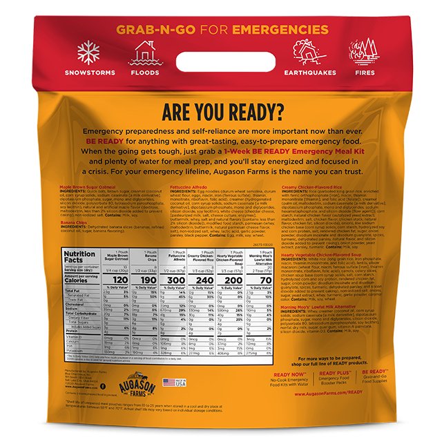 1-Week 1-Person Emergency Food Supply Kit, 58 Servings (SC) - Image 2
