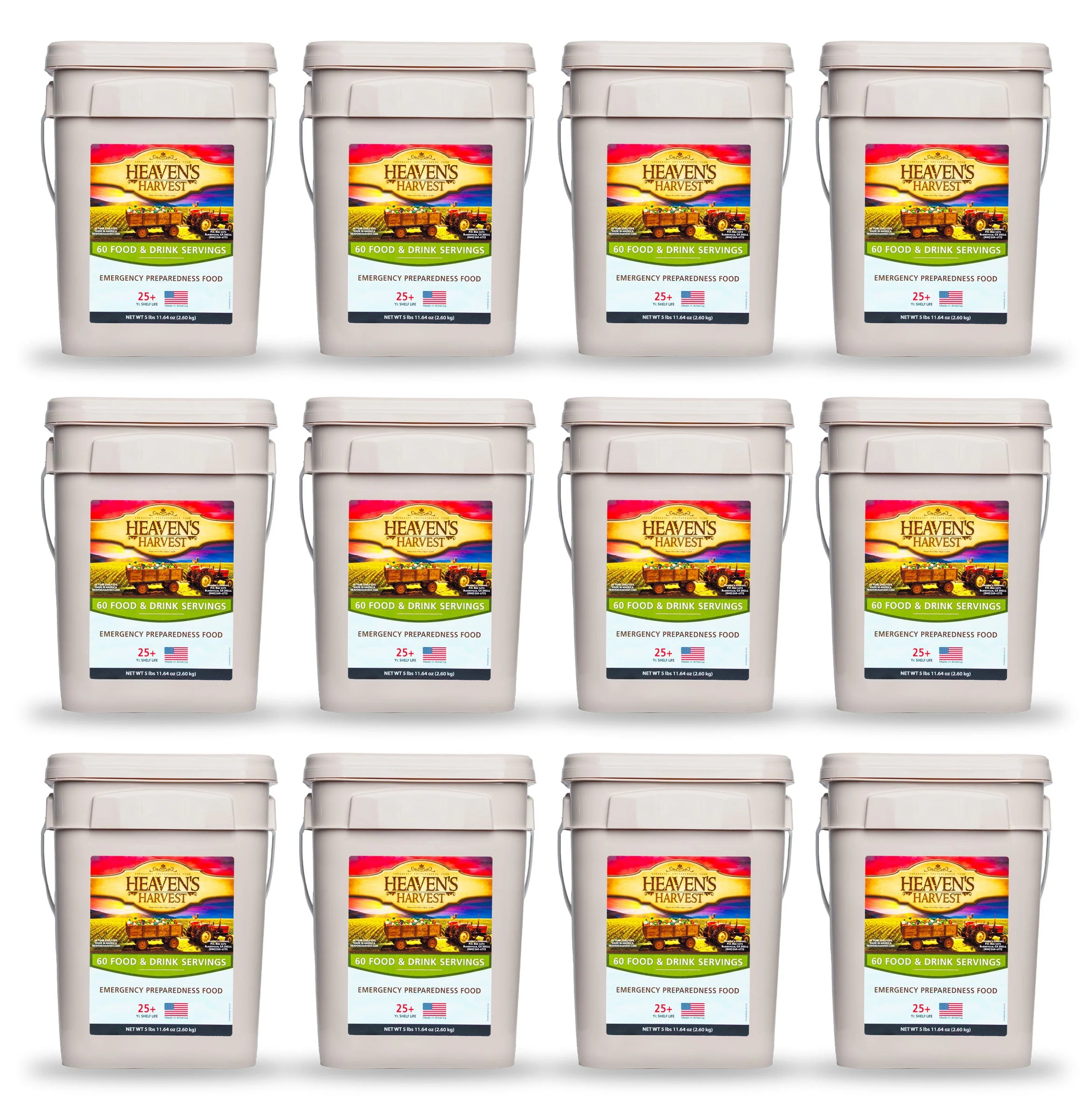 1 Week Kit -Starter Food & Drink Bucket - 1 Person 1 Week - 60 Servings - Emergency Survival Food Kit - Image 11