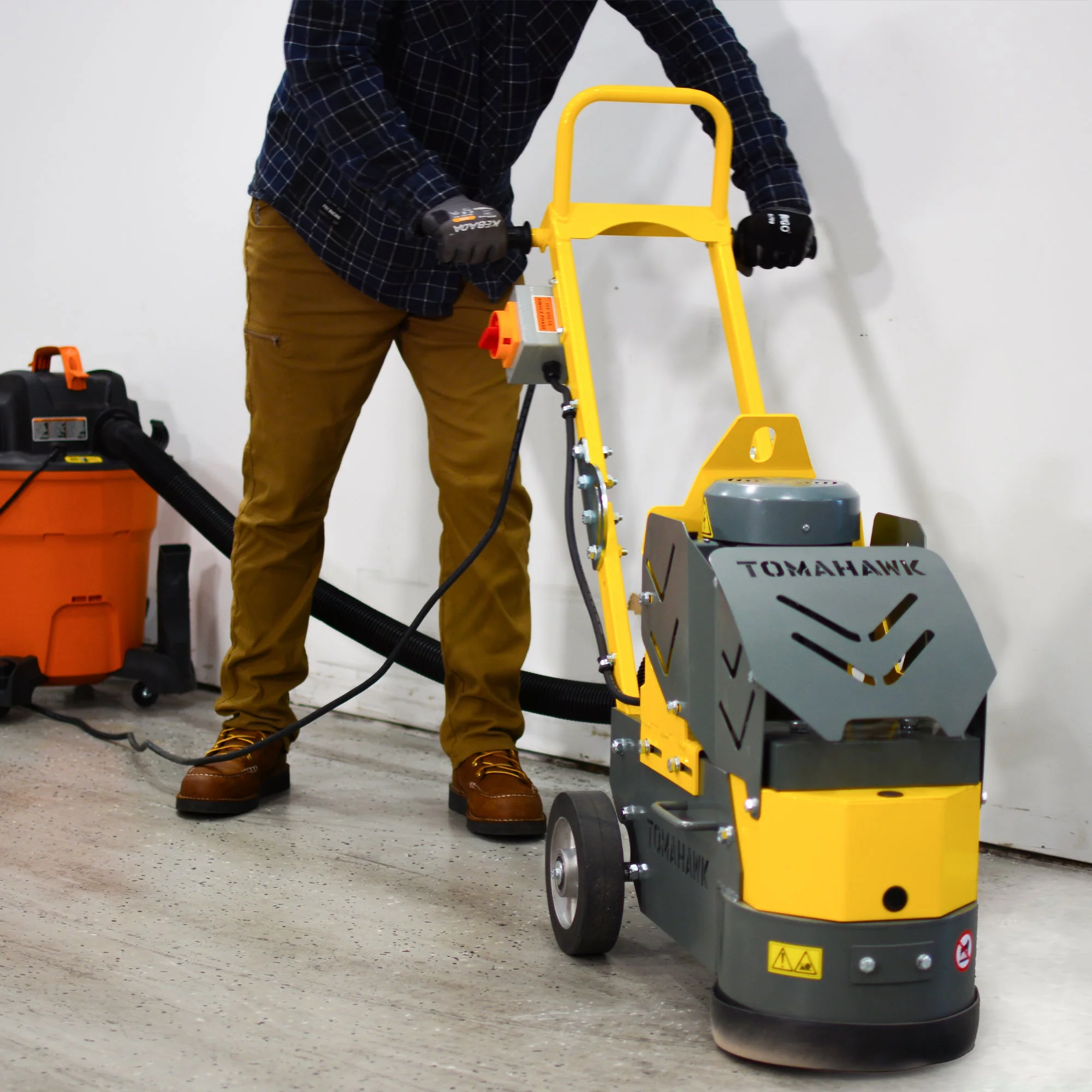 10" Electric Concrete Floor Grinder 1.5HP Motor for Smoothing, Floor Prep, Coatings - Image 11