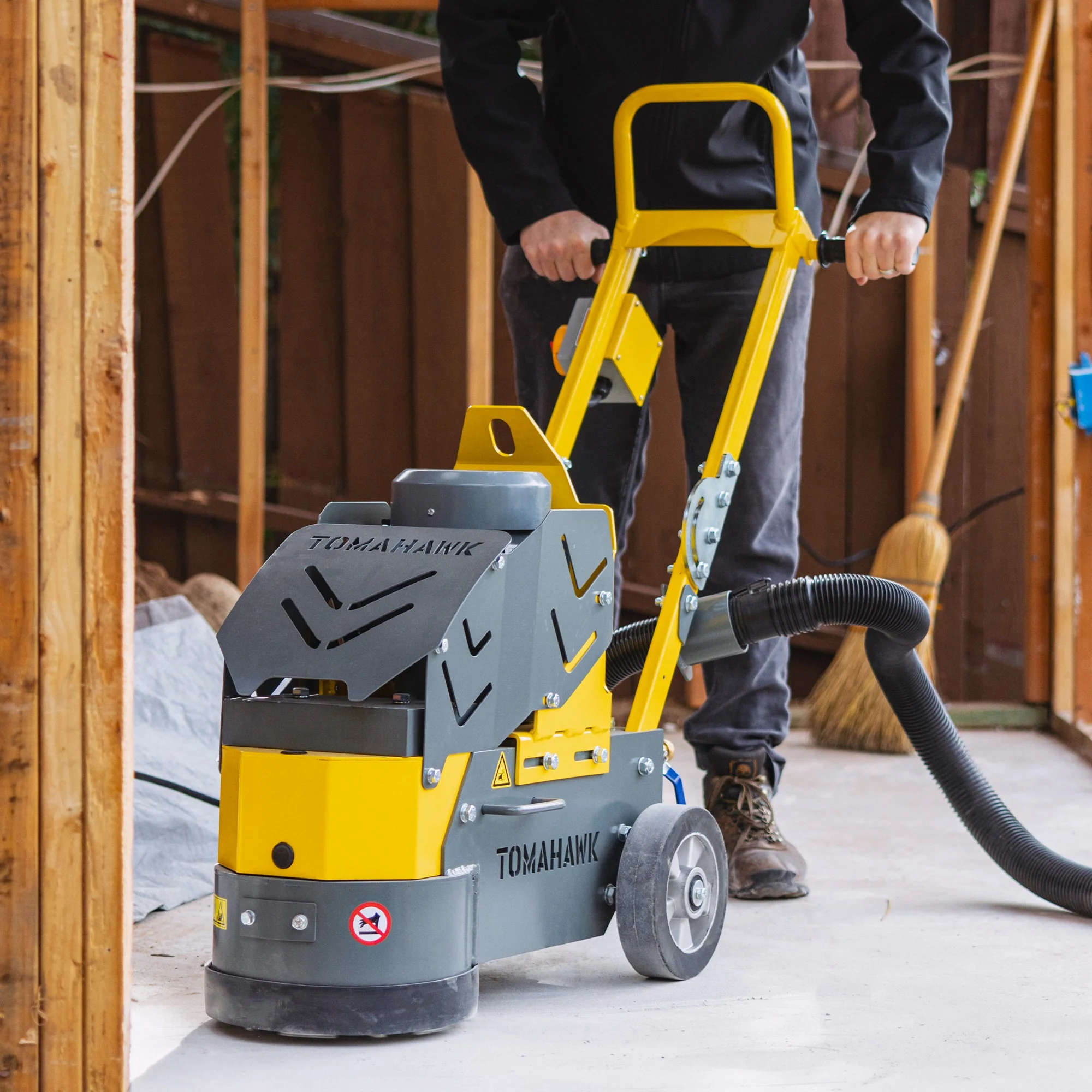 10" Electric Concrete Floor Grinder 1.5HP Motor for Smoothing, Floor Prep, Coatings - Image 2