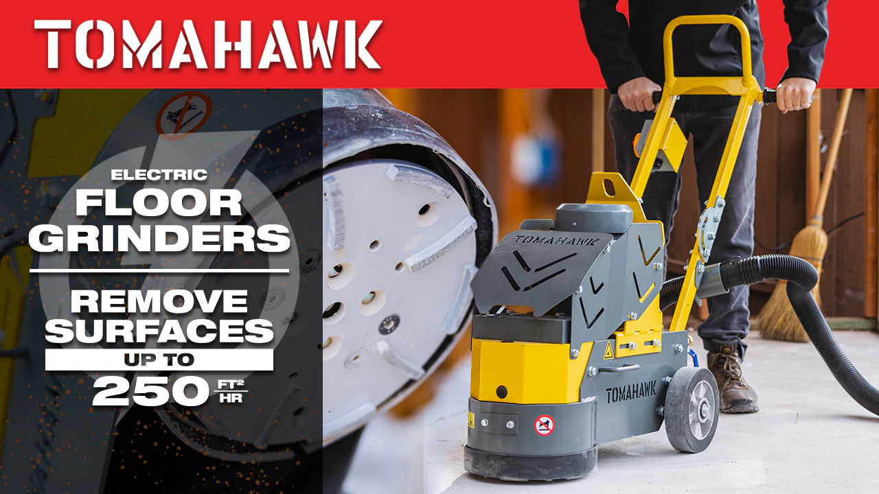 10" Electric Concrete Floor Grinder 1.5HP Motor for Smoothing, Floor Prep, Coatings - Image 4