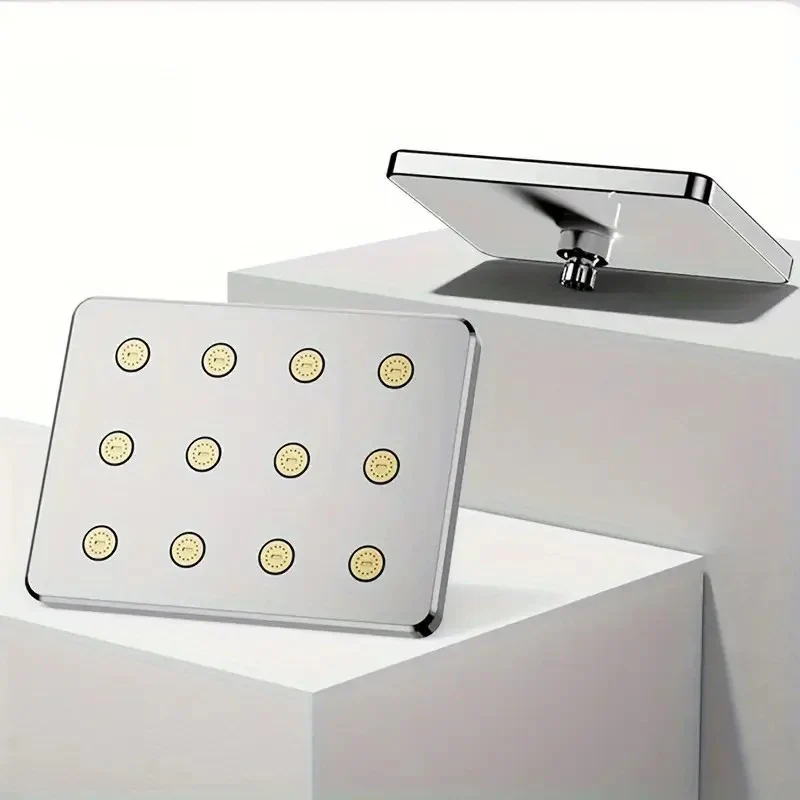 10" Large Overhead Shower Head Pressurized Anti-Block Universal Bathroom Hotel - Image 10