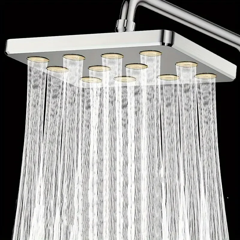 10" Large Overhead Shower Head Pressurized Anti-Block Universal Bathroom Hotel - Image 2