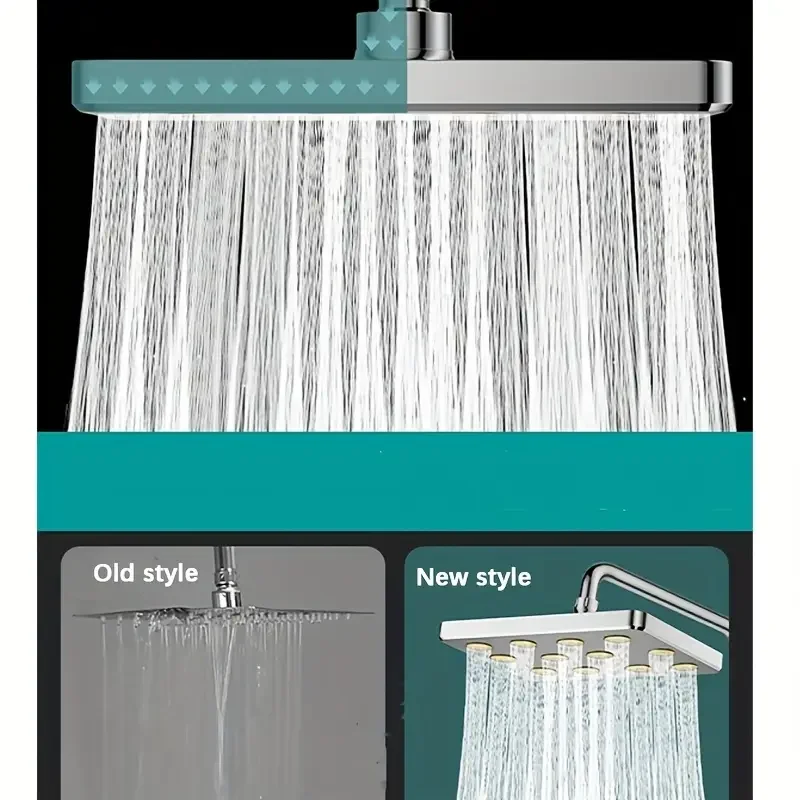 10" Large Overhead Shower Head Pressurized Anti-Block Universal Bathroom Hotel - Image 4