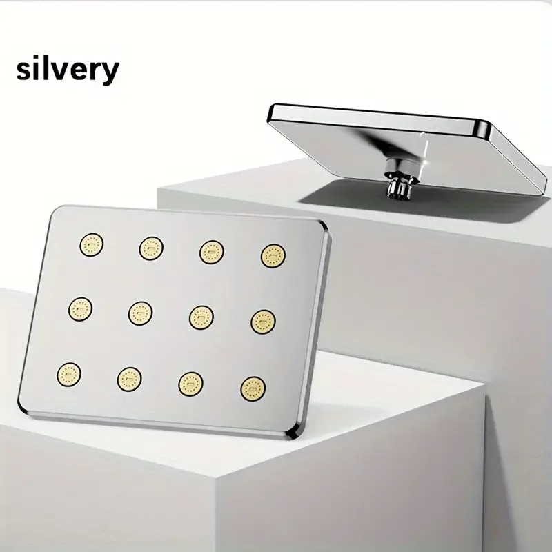 10" Large Overhead Shower Head Pressurized Anti-Block Universal Bathroom Hotel - Image 8