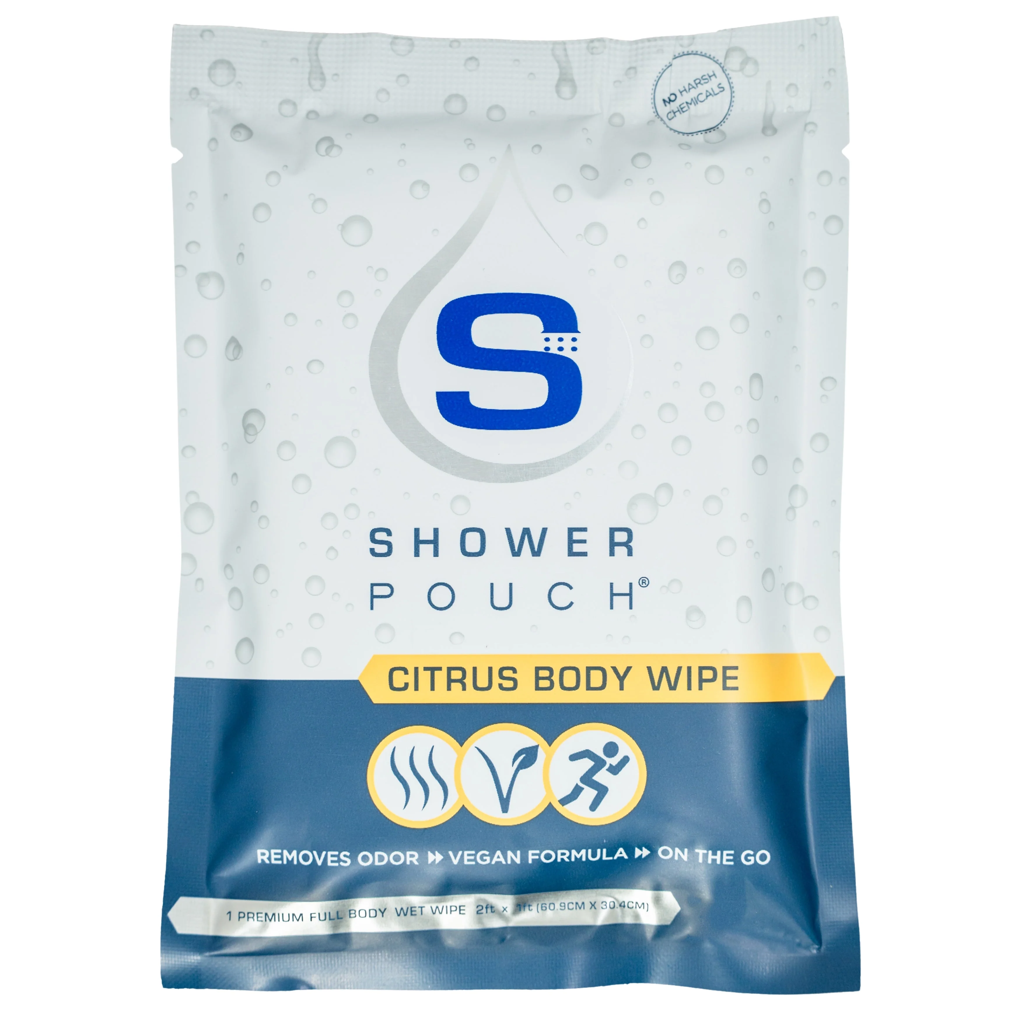 10-pack Shower Pouch XL (2' x 1') Body Wipes - Image 26