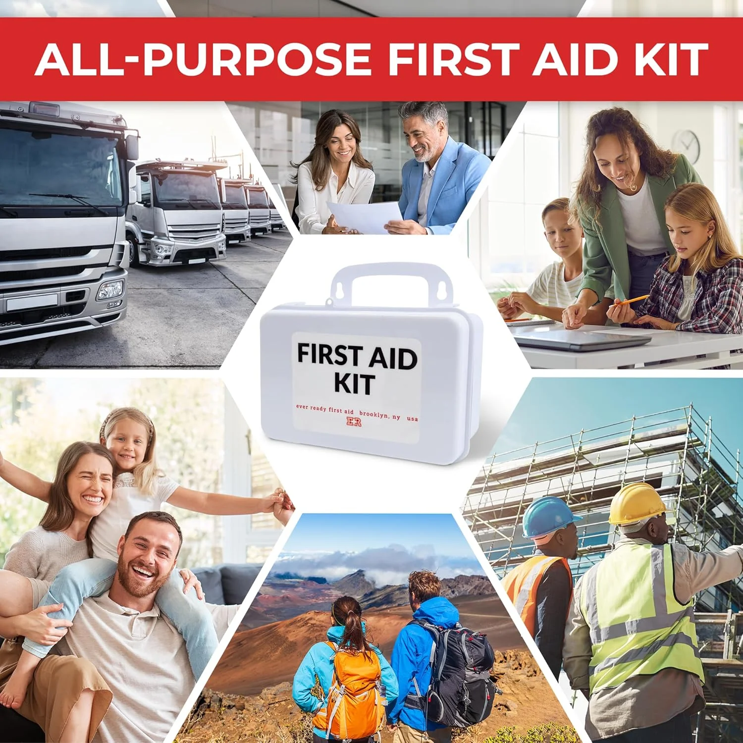 10 Person First Aid Kit - OSHA and ANSI Class A Compliant - Image 5