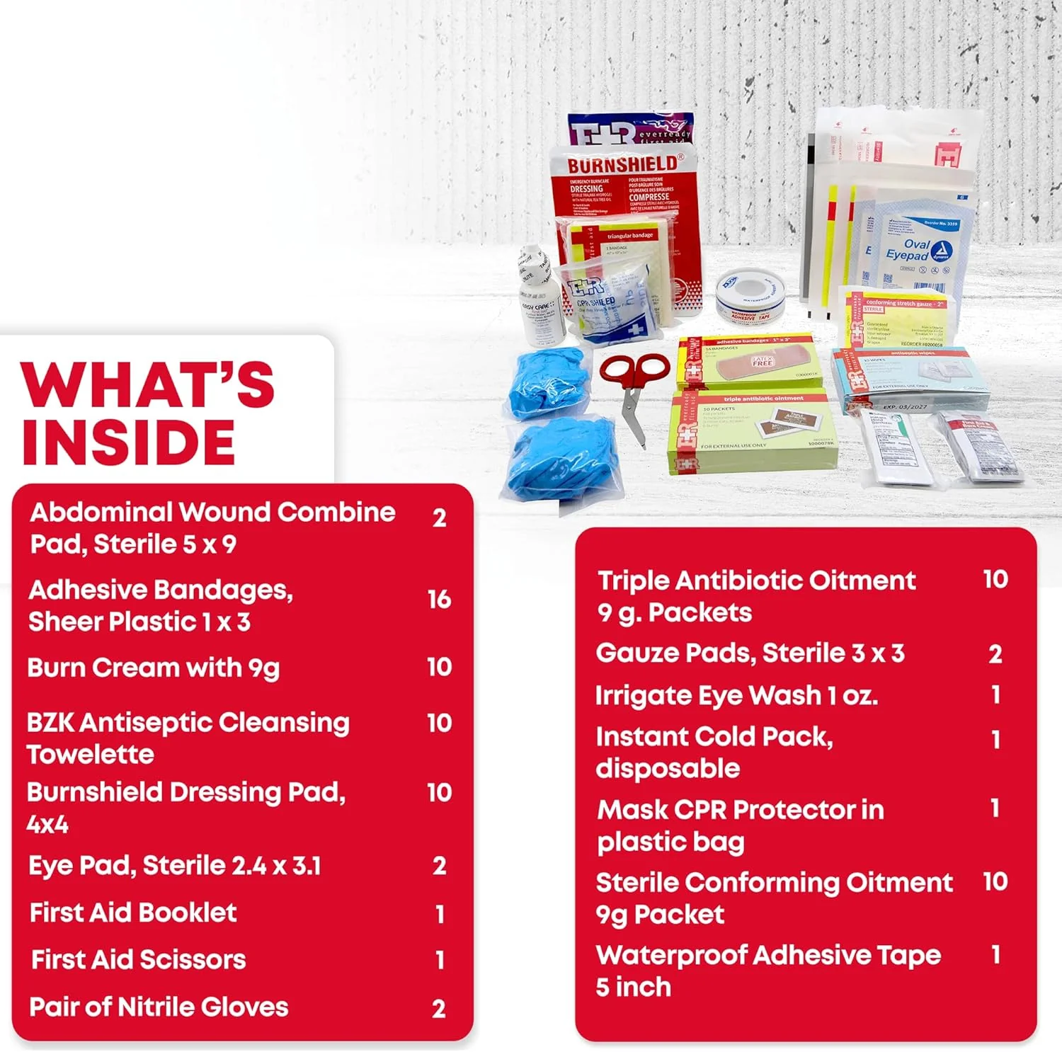 10 Person First Aid Kit – Type III, ANSI A, OSHA Compliant - Image 5