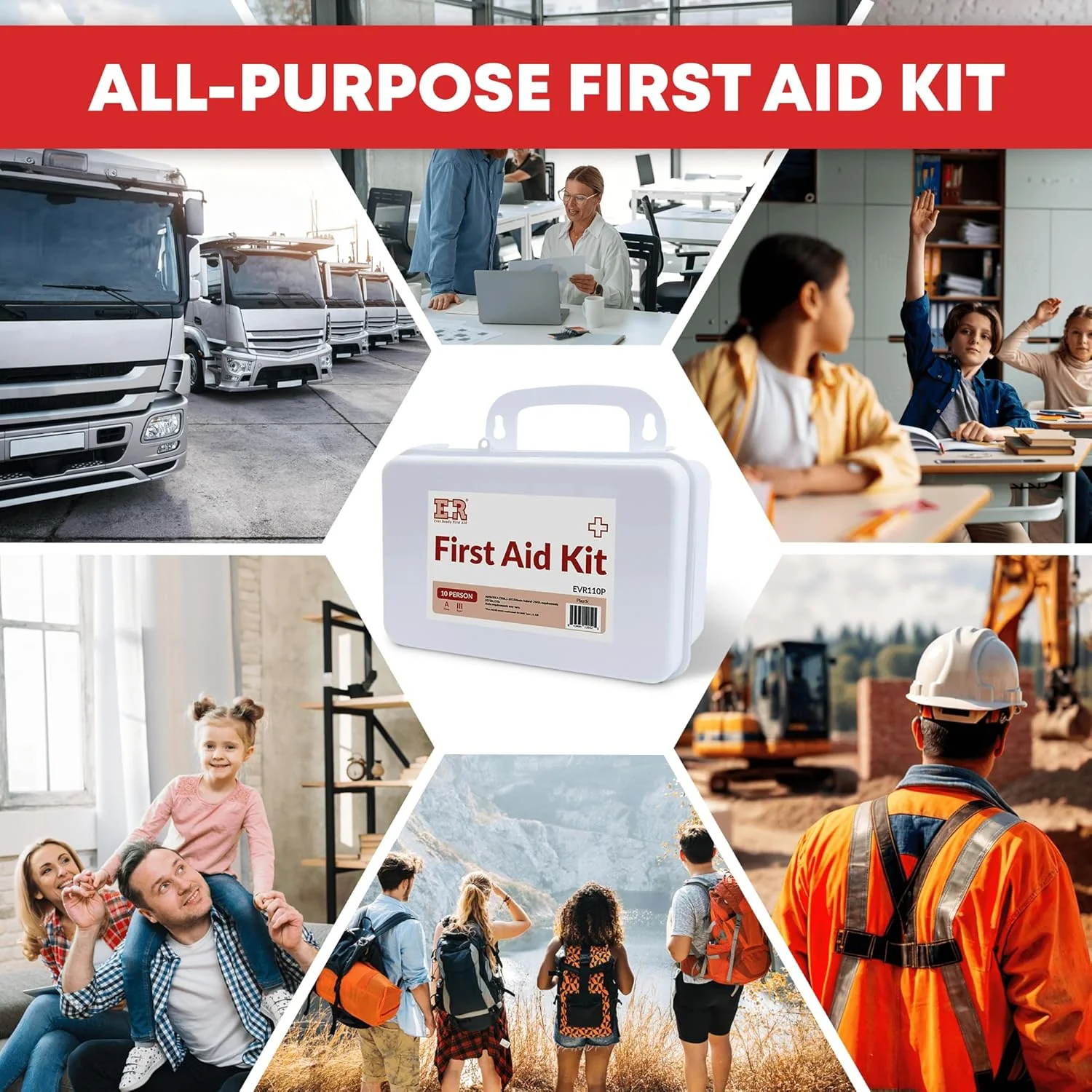 10 Person First Aid Kit – Type III, ANSI A, OSHA Compliant - Image 6