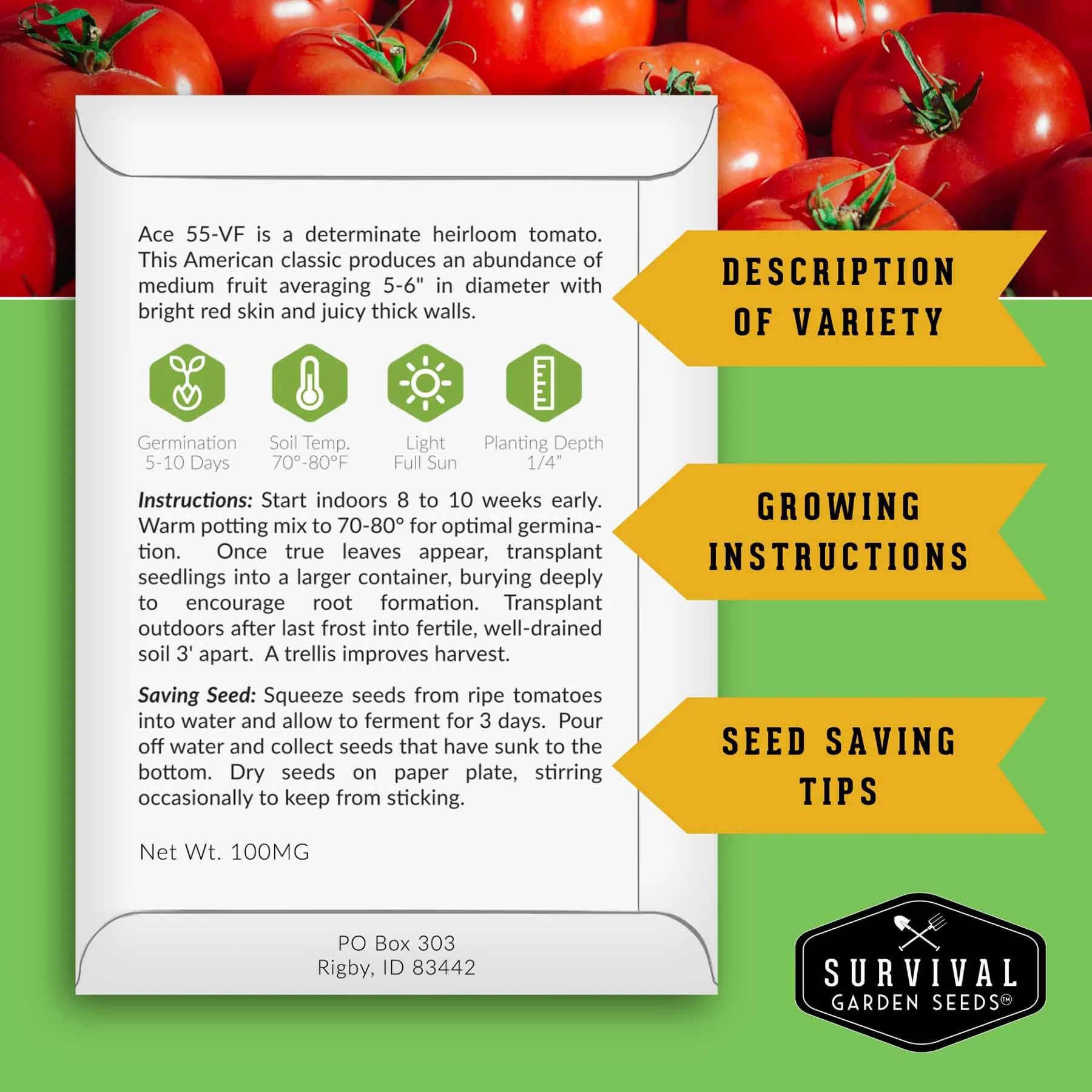 10 Tomato Seed Collection – Heirloom & Garden Favorites for Slicing, Sauces, Canning & Fresh Eating - Image 2