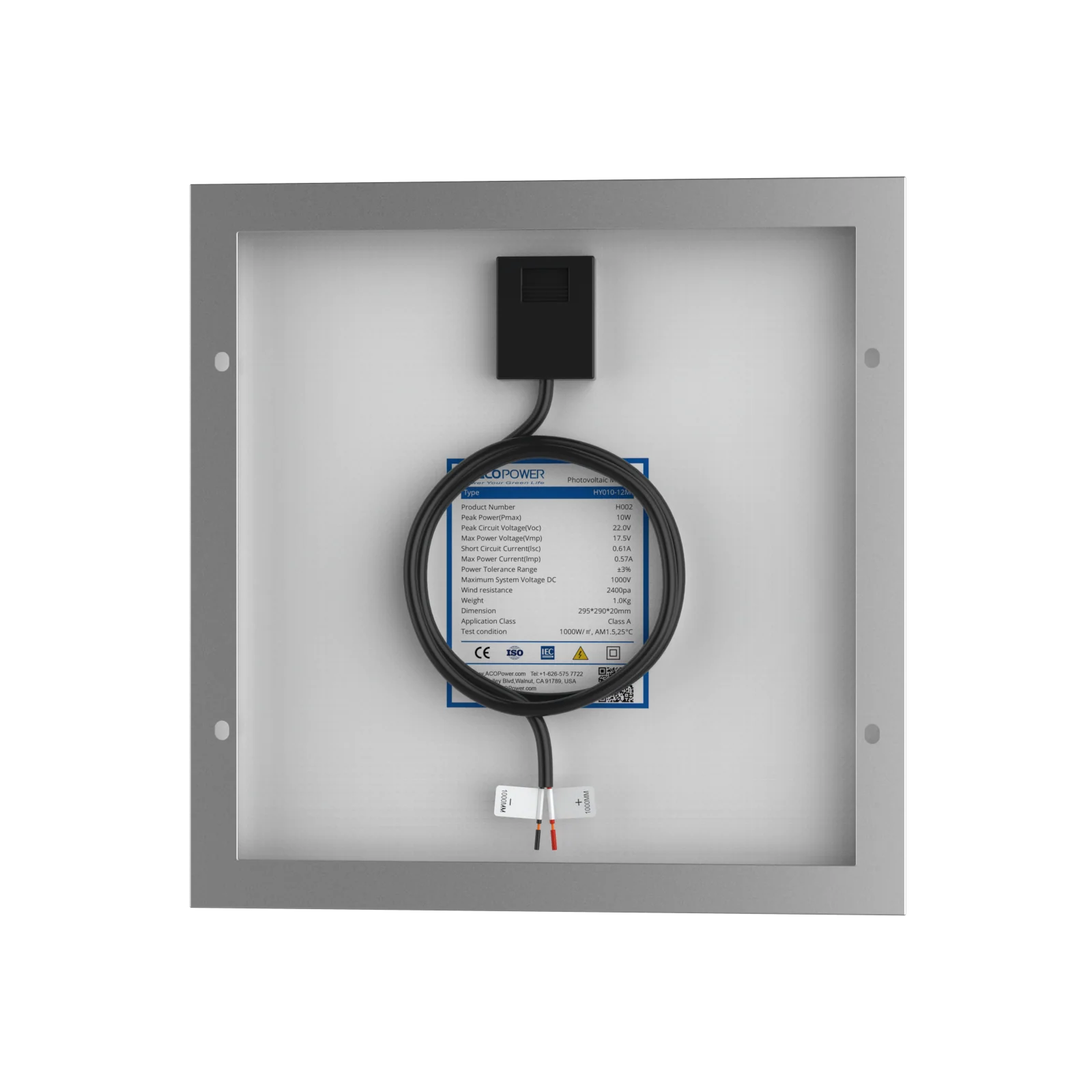 10 Watt 12 Volt Monocrystalline Solar Panel - Image 42
