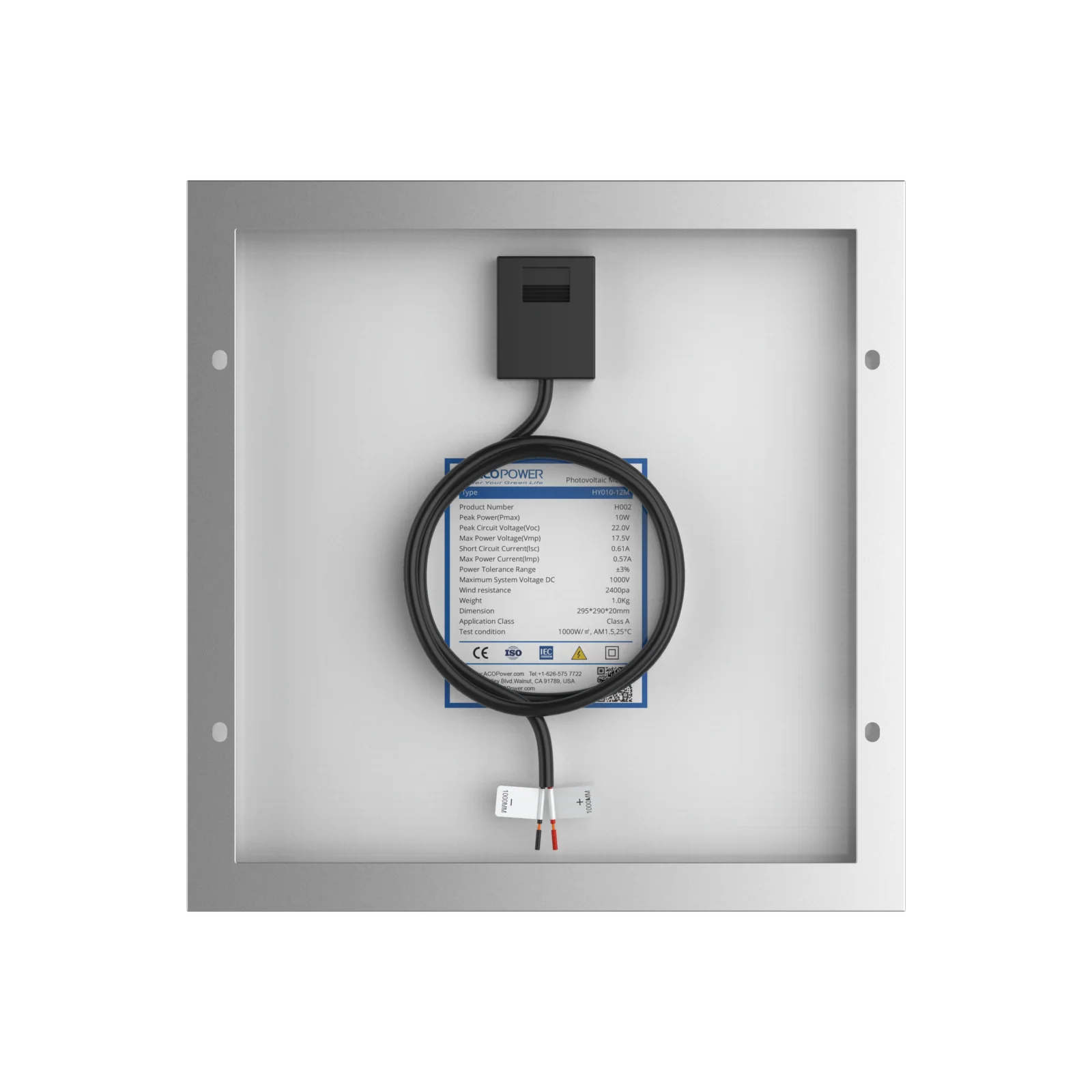 10 Watt 12 Volt Monocrystalline Solar Panel - Image 43