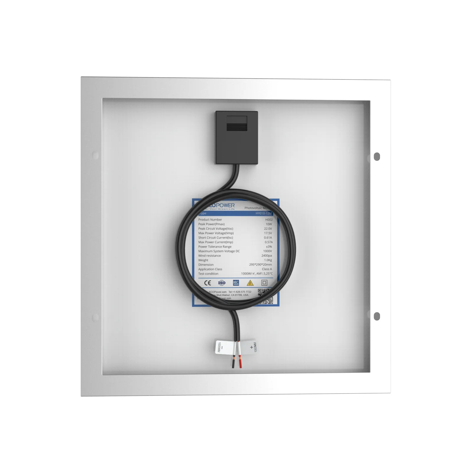10 Watt 12 Volt Monocrystalline Solar Panel - Image 44