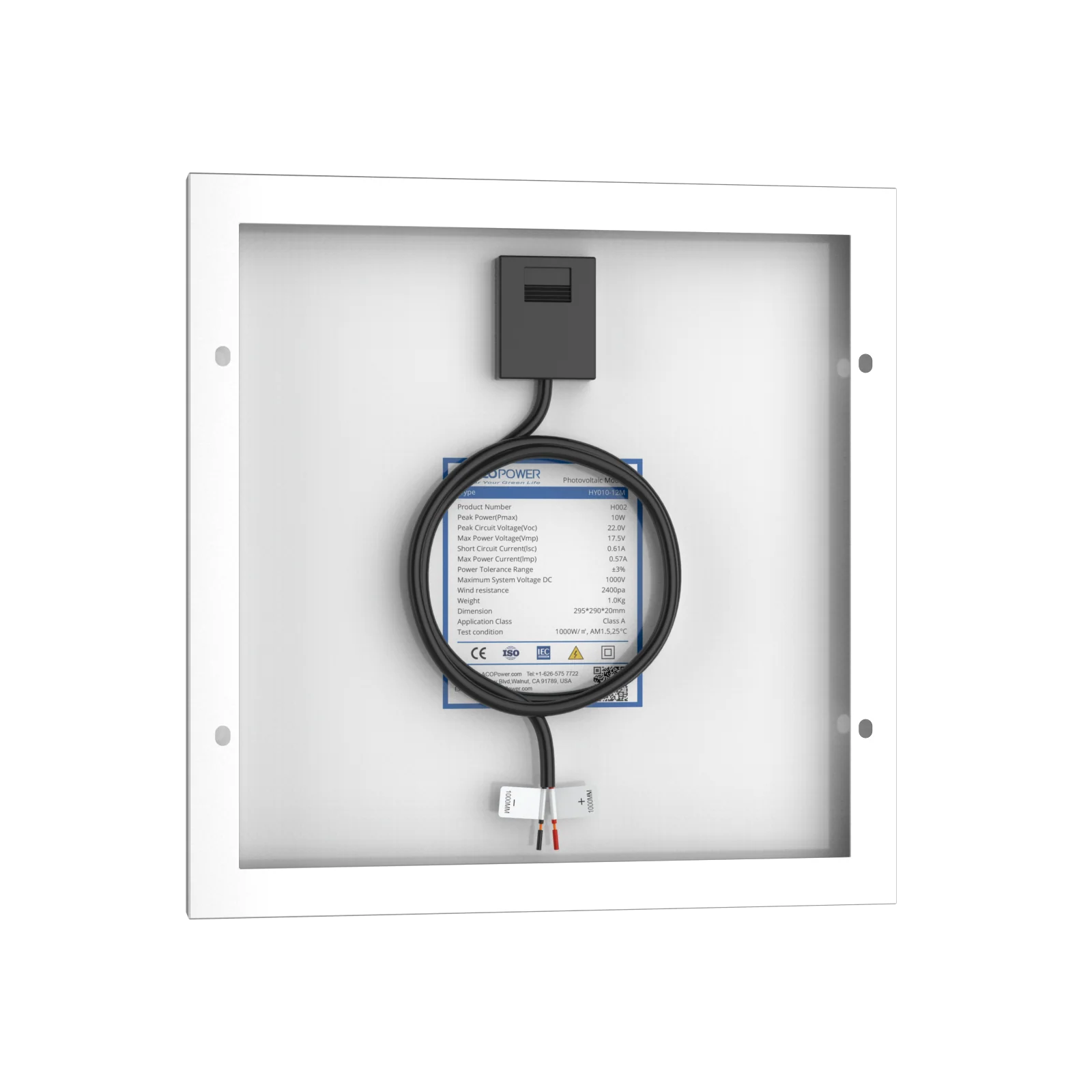 10 Watt 12 Volt Monocrystalline Solar Panel - Image 45