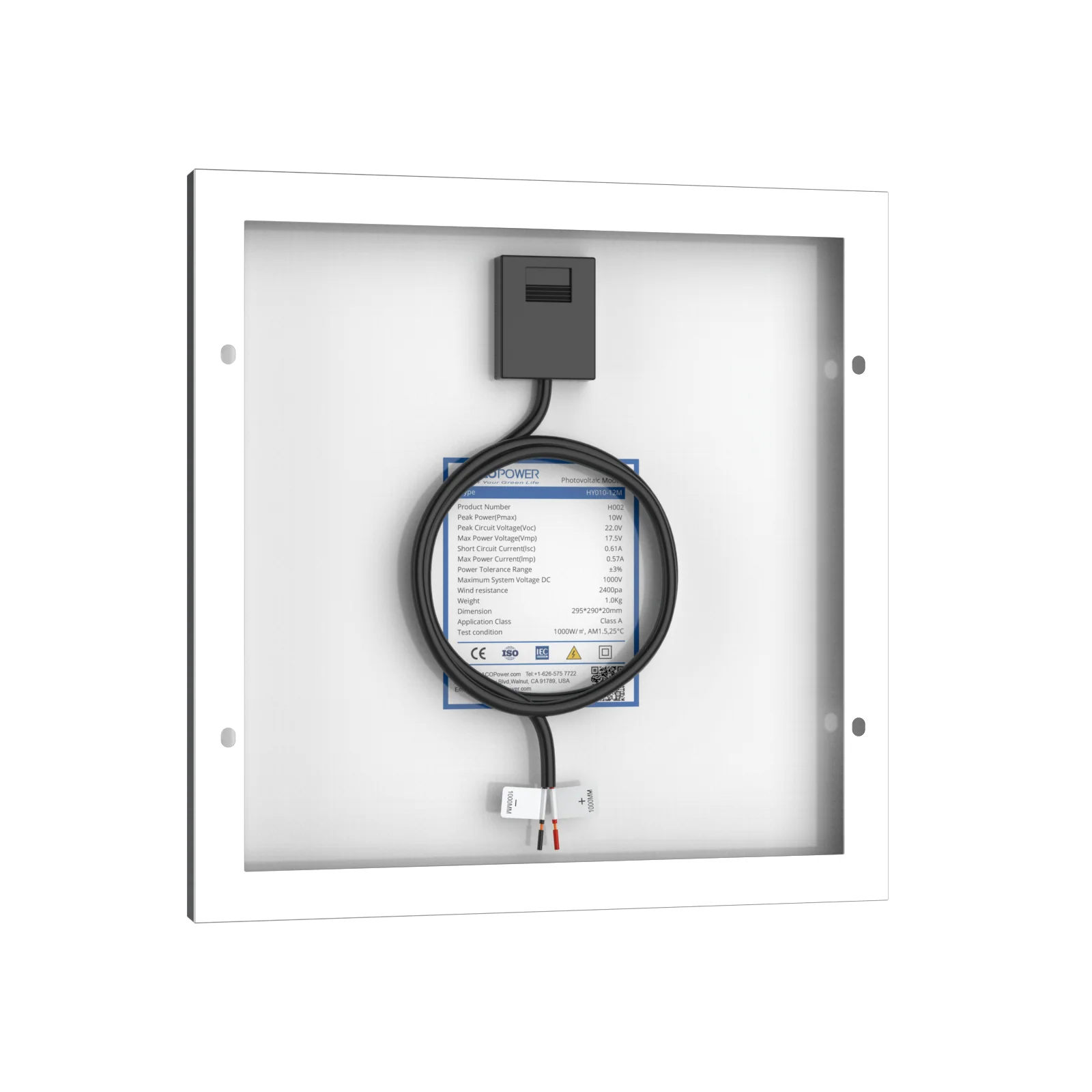 10 Watt 12 Volt Monocrystalline Solar Panel - Image 46