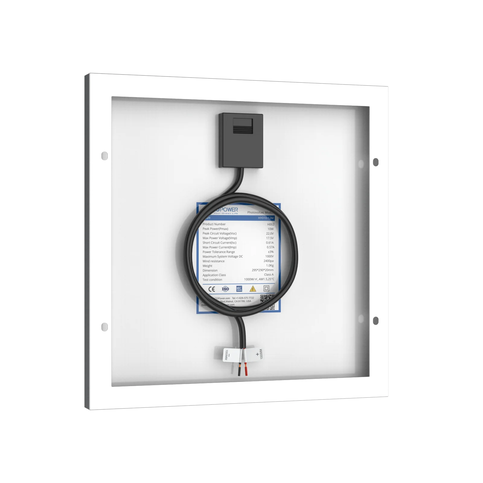 10 Watt 12 Volt Monocrystalline Solar Panel - Image 47