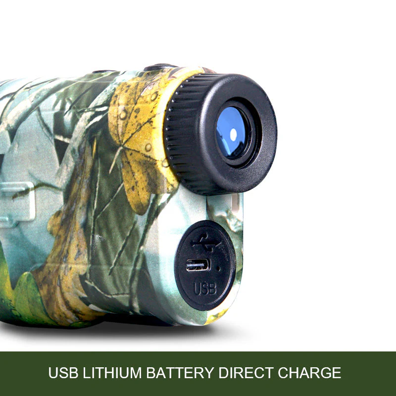 1000 Yard Laser Rangefinder Hunting Golf Range Finder 6.5X Rechargeable - Image 4
