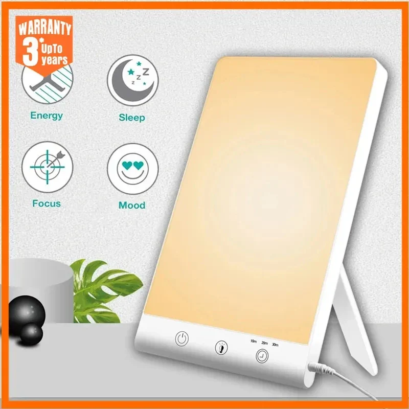 10000 Lux SAD Light Daylight Therapy Lamp Touch Dimmable UV-Free Happy Mood Light - Image 2