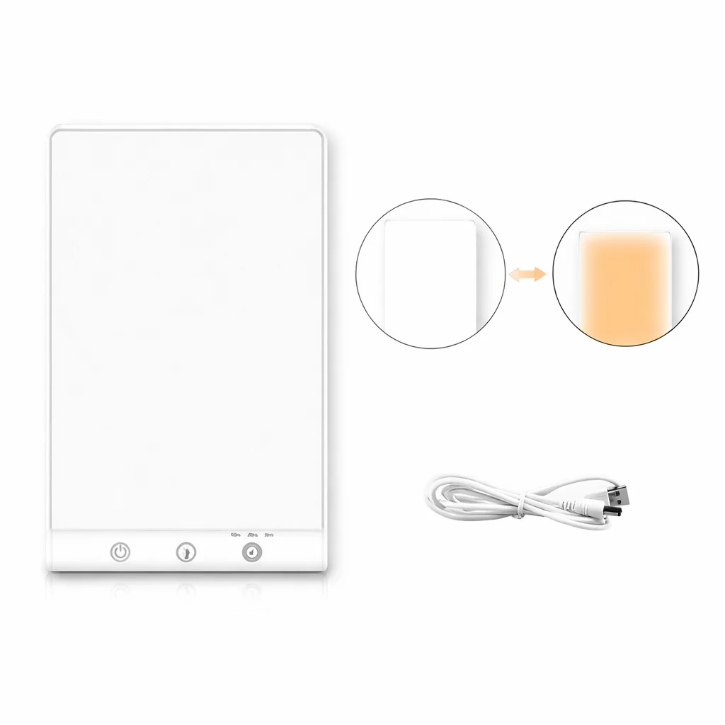 10000 Lux SAD Light Daylight Therapy Lamp Touch Dimmable UV-Free Happy Mood Light - Image 7
