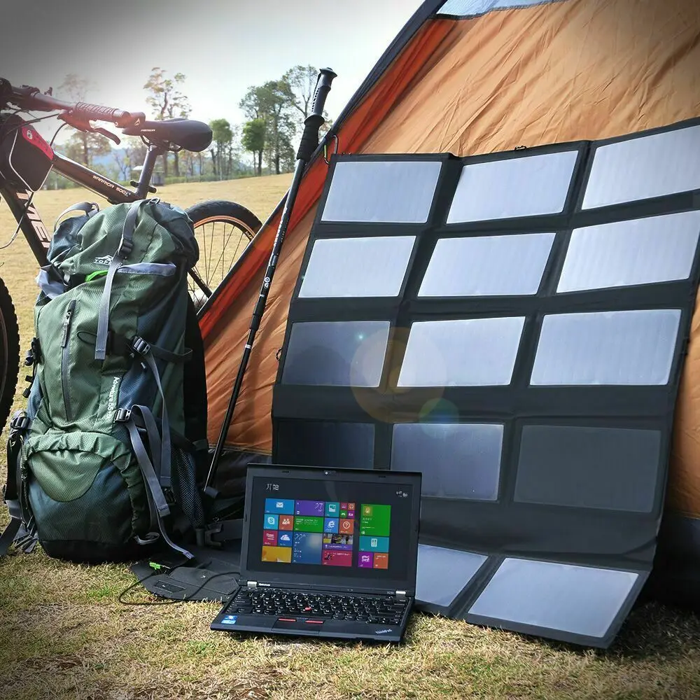 100W Portable Foldable Solar Panel Charger 12V 18V for Laptop Phone Camping Travel - Image 4
