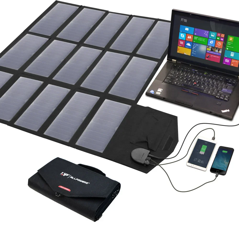 100W Portable Foldable Solar Panel Charger 12V 18V for Laptop Phone Camping Travel - Image 8