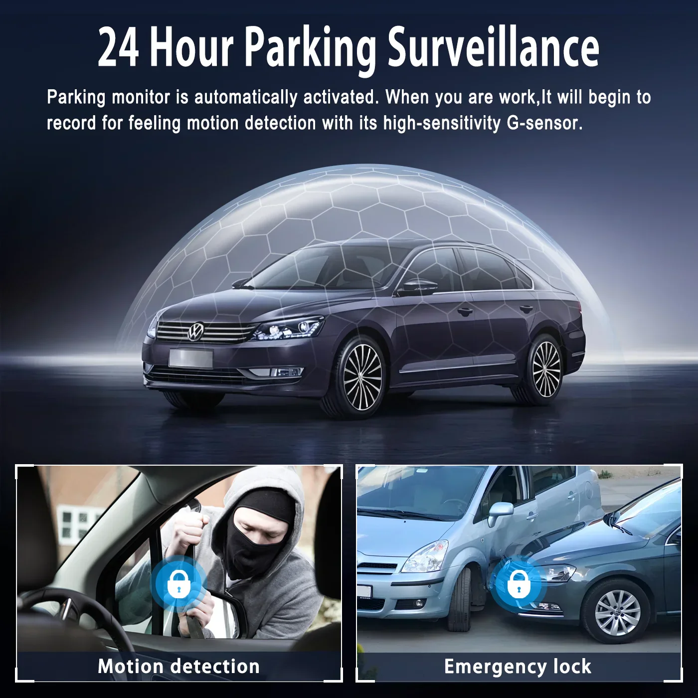 1080P Car DVR Dash Cam 4-Channel with Front Rear Cameras Night Vision G-Sensor Loop - Image 6