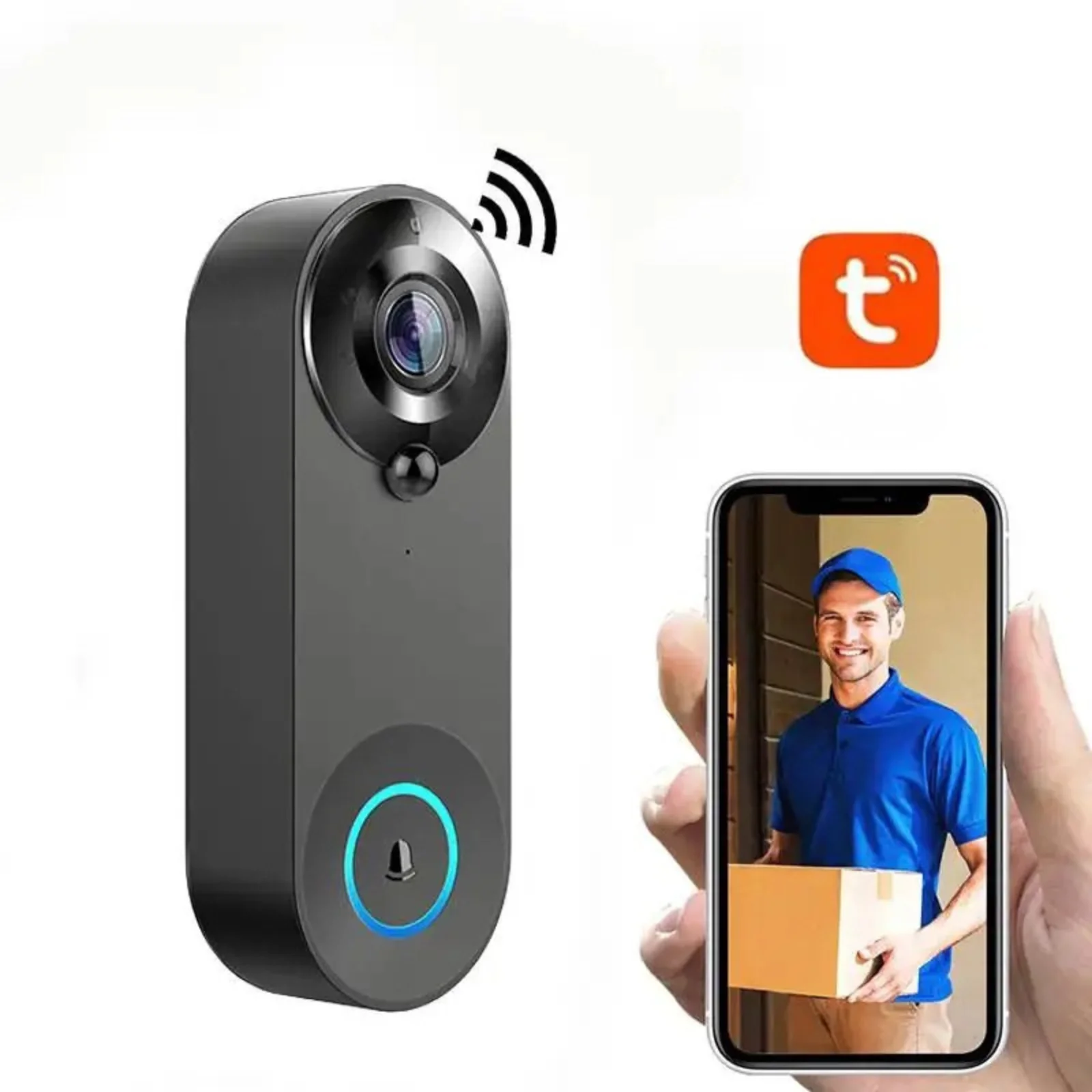1080P Smart Video Doorbell WiFi Camera PIR Motion Detection Two Way Audio - Image 2