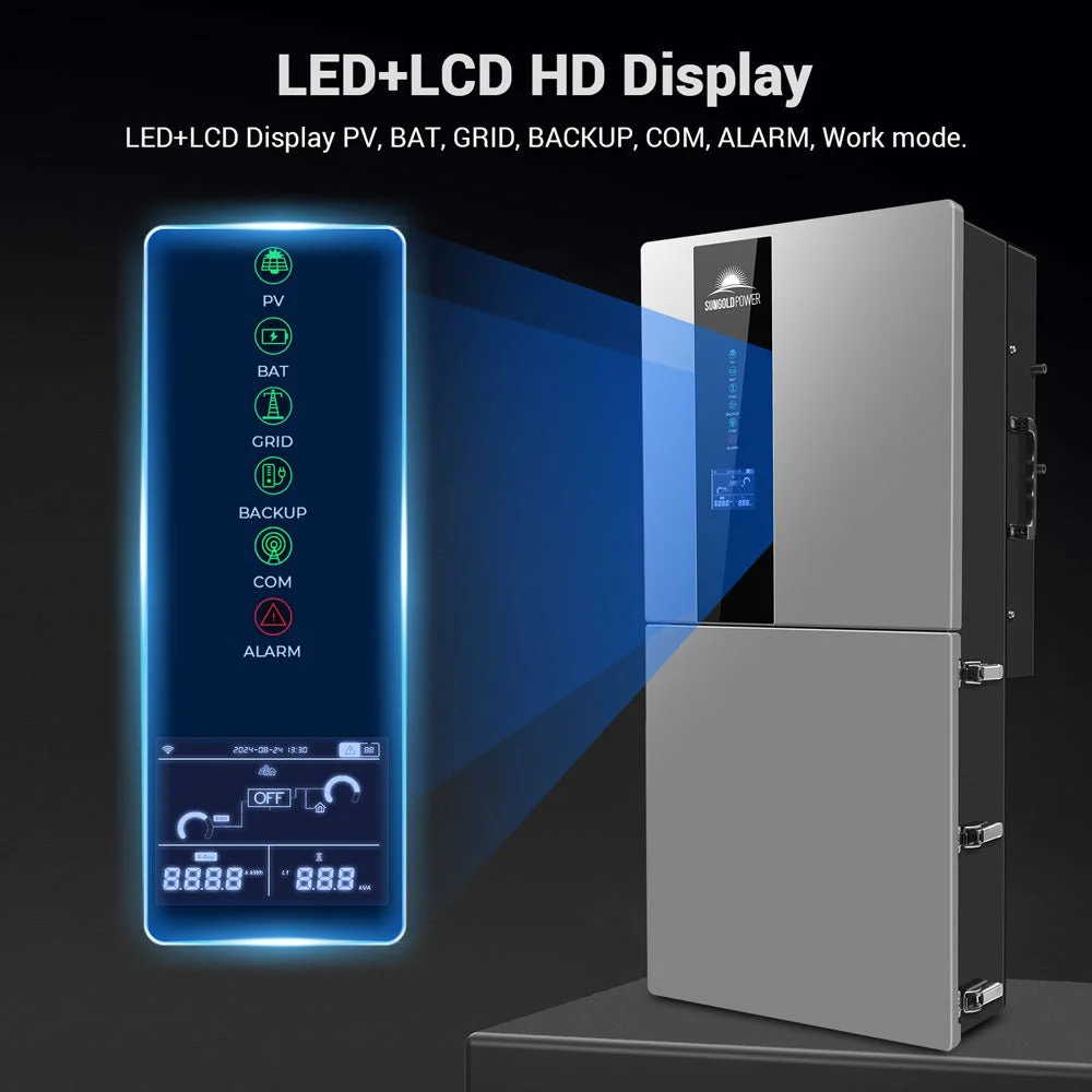11.4KW 48V Split Phase Hybrid Solar Inverter | Whole Home Backup (200A) | SGN-11K15PRO - Image 3