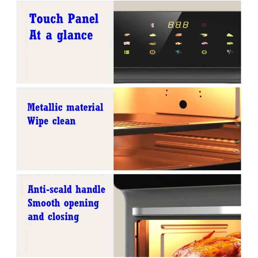 11-in-1 Air Fryer Toaster Oven Combo with Grill Digital Convection Countertop - Image 5