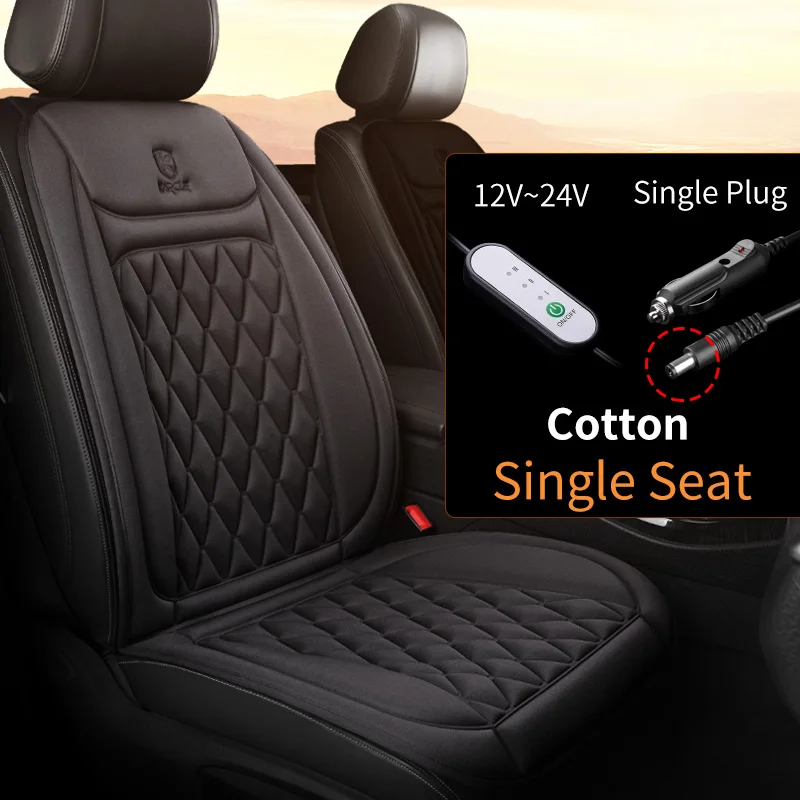 12-24V Heated Car Seat Cover – Fast Heating Flannel Seat Warmer Protector 25W - Image 10