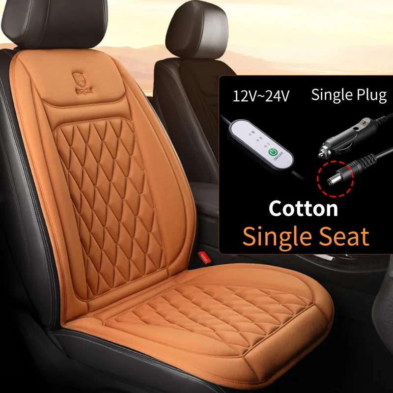 12-24V Heated Car Seat Cover – Fast Heating Flannel Seat Warmer Protector 25W - Image 12