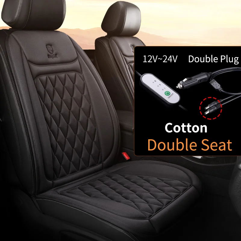 12-24V Heated Car Seat Cover – Fast Heating Flannel Seat Warmer Protector 25W - Image 14