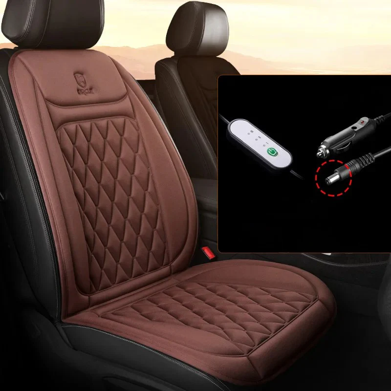 12-24V Heated Car Seat Cover – Fast Heating Flannel Seat Warmer Protector 25W - Image 17