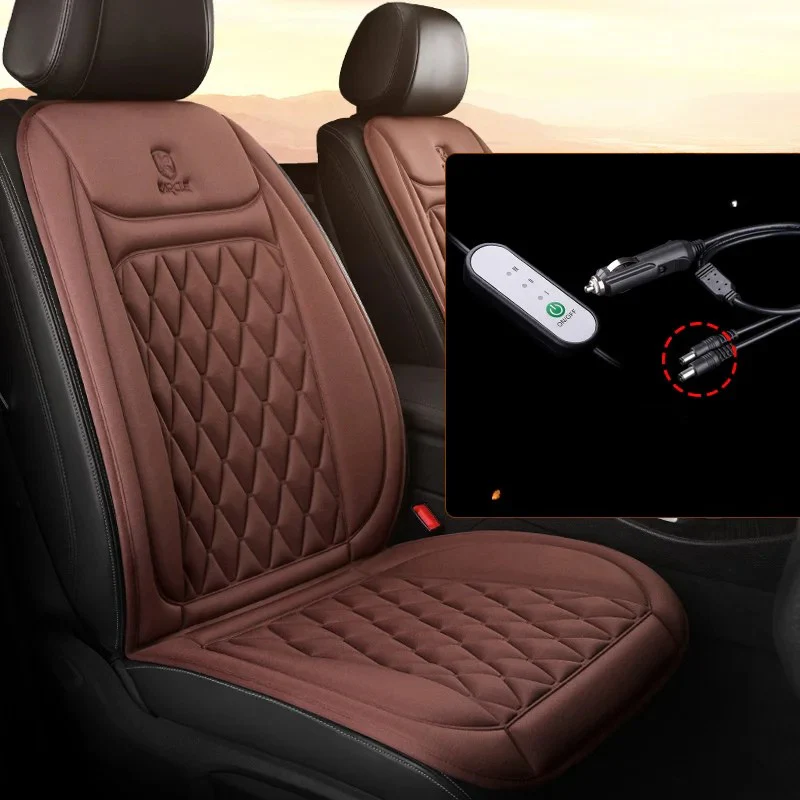 12-24V Heated Car Seat Cover – Fast Heating Flannel Seat Warmer Protector 25W - Image 18