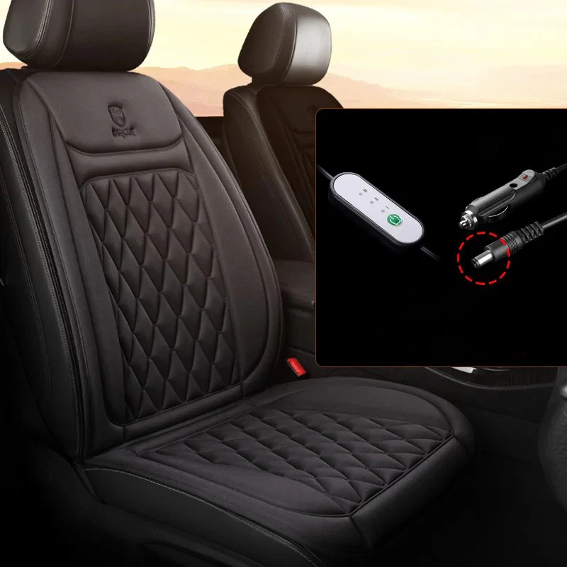 12-24V Heated Car Seat Cover – Fast Heating Flannel Seat Warmer Protector 25W - Image 19