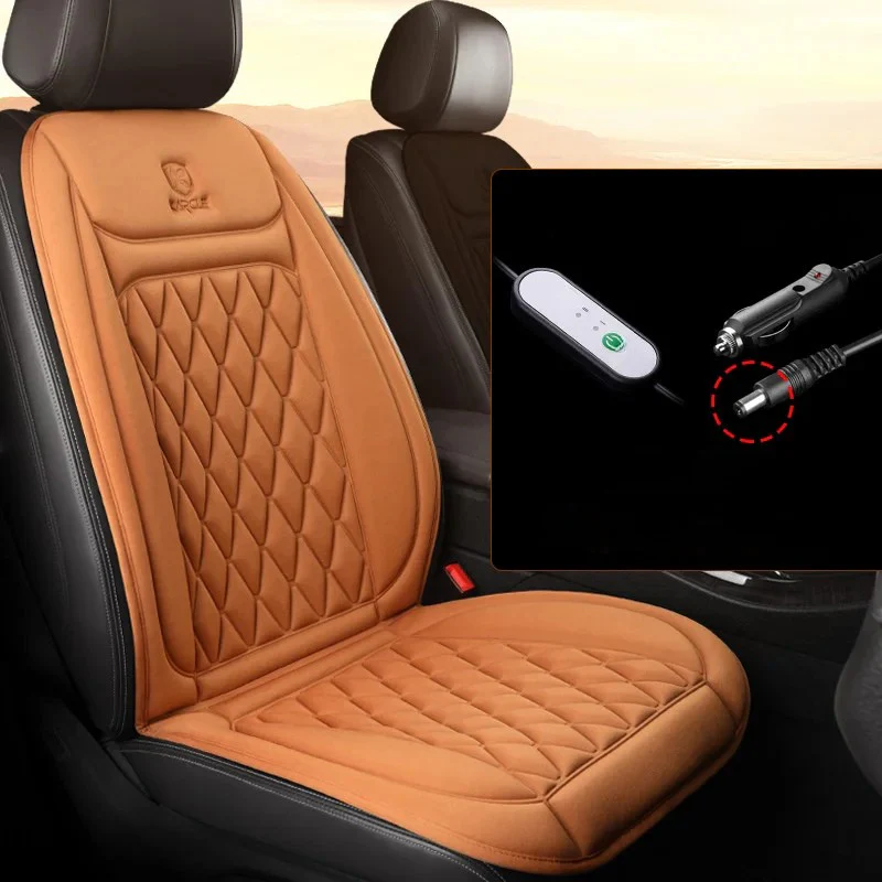 12-24V Heated Car Seat Cover – Fast Heating Flannel Seat Warmer Protector 25W - Image 20