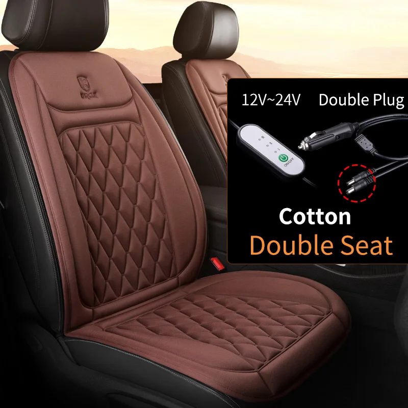 12-24V Heated Car Seat Cover – Fast Heating Flannel Seat Warmer Protector 25W - Image 8