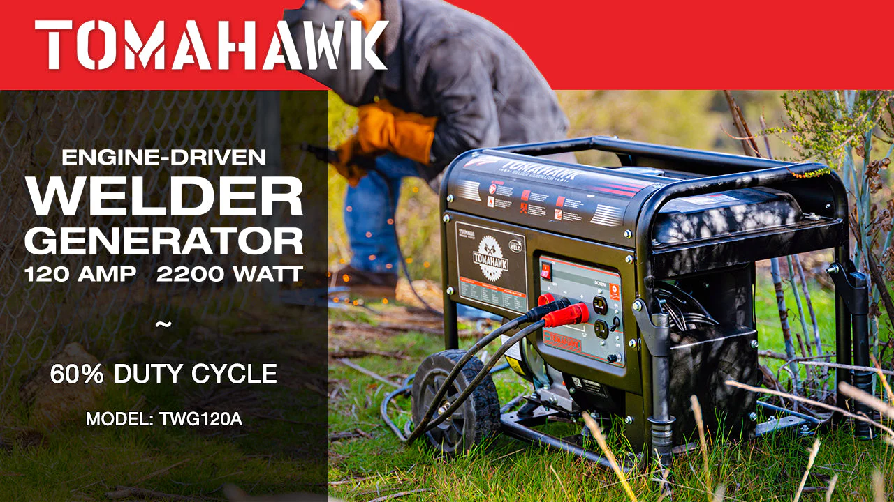 120 Amp Engine Driven Welder Generator 2200 Watt 7 HP Gas Powered - Image 3