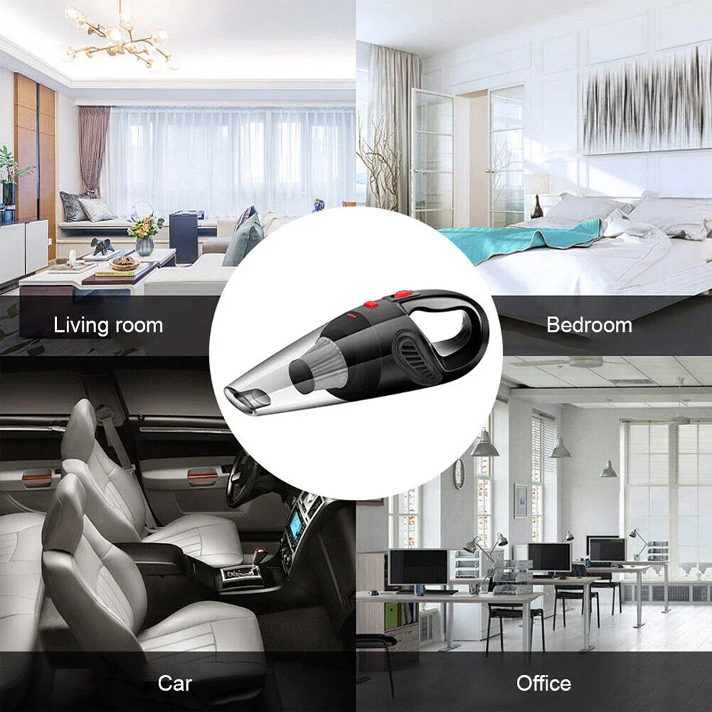 12000Pa Cordless Handheld Vacuum Cleaner Wet Dry USB Rechargeable for Car - Image 6