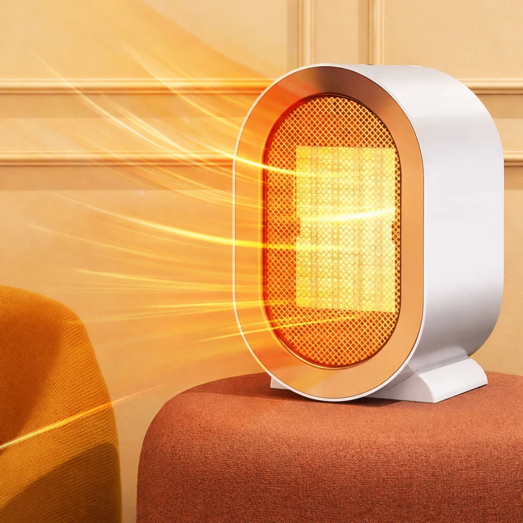 1200W Portable Electric Heater Desktop Fan Heater Mini Warm Air Blower for Home - Image 6