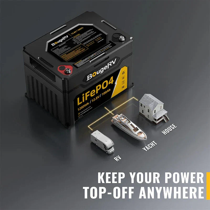 12V 1280Wh/100Ah LiFePO4 Battery - Image 9