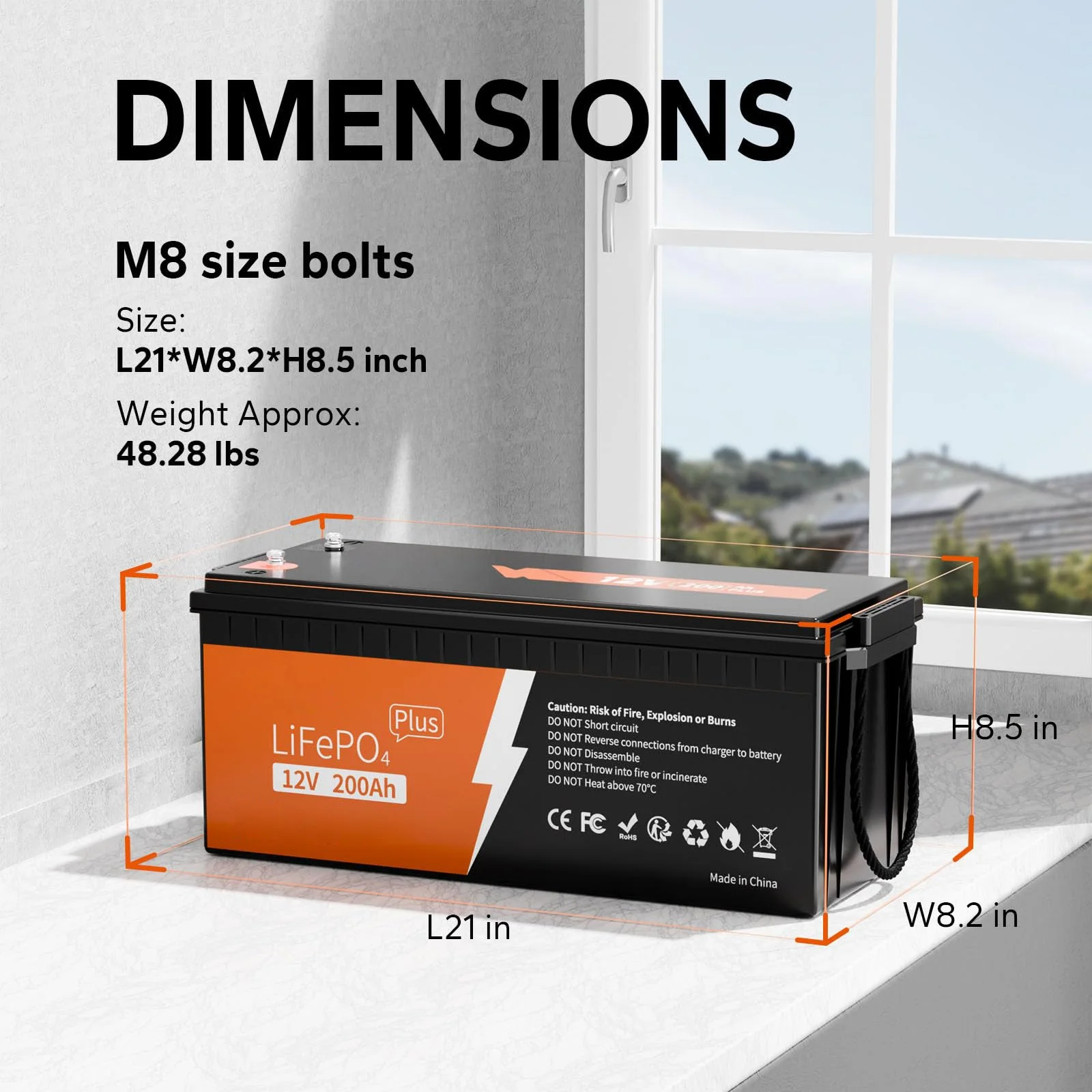 12V 200Ah LiFePO4 Deep Cycle Lithium Battery - Image 7