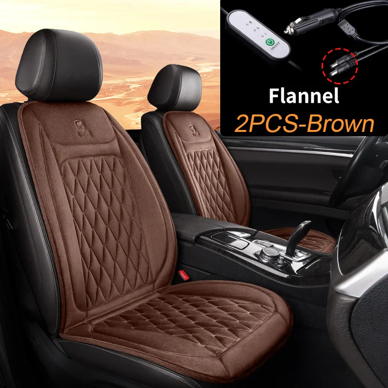 12V/24V Heated Car Seat Cushion – Fast Heating Winter Car Seat Warmer Pad - Image 10