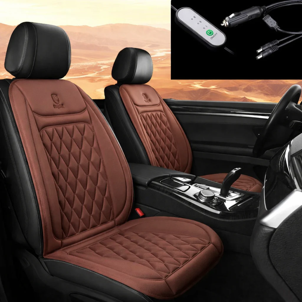 12V/24V Heated Car Seat Cushion – Fast Heating Winter Car Seat Warmer Pad - Image 20