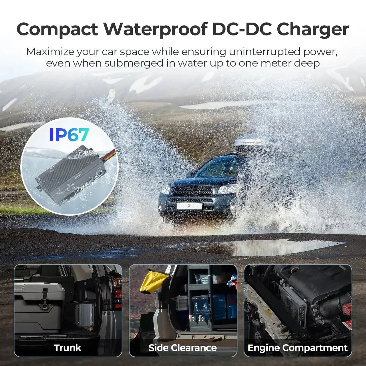 12V/24V IP67 50A DC-DC Battery Charger with MPPT with Renogy ONE Core - Image 4