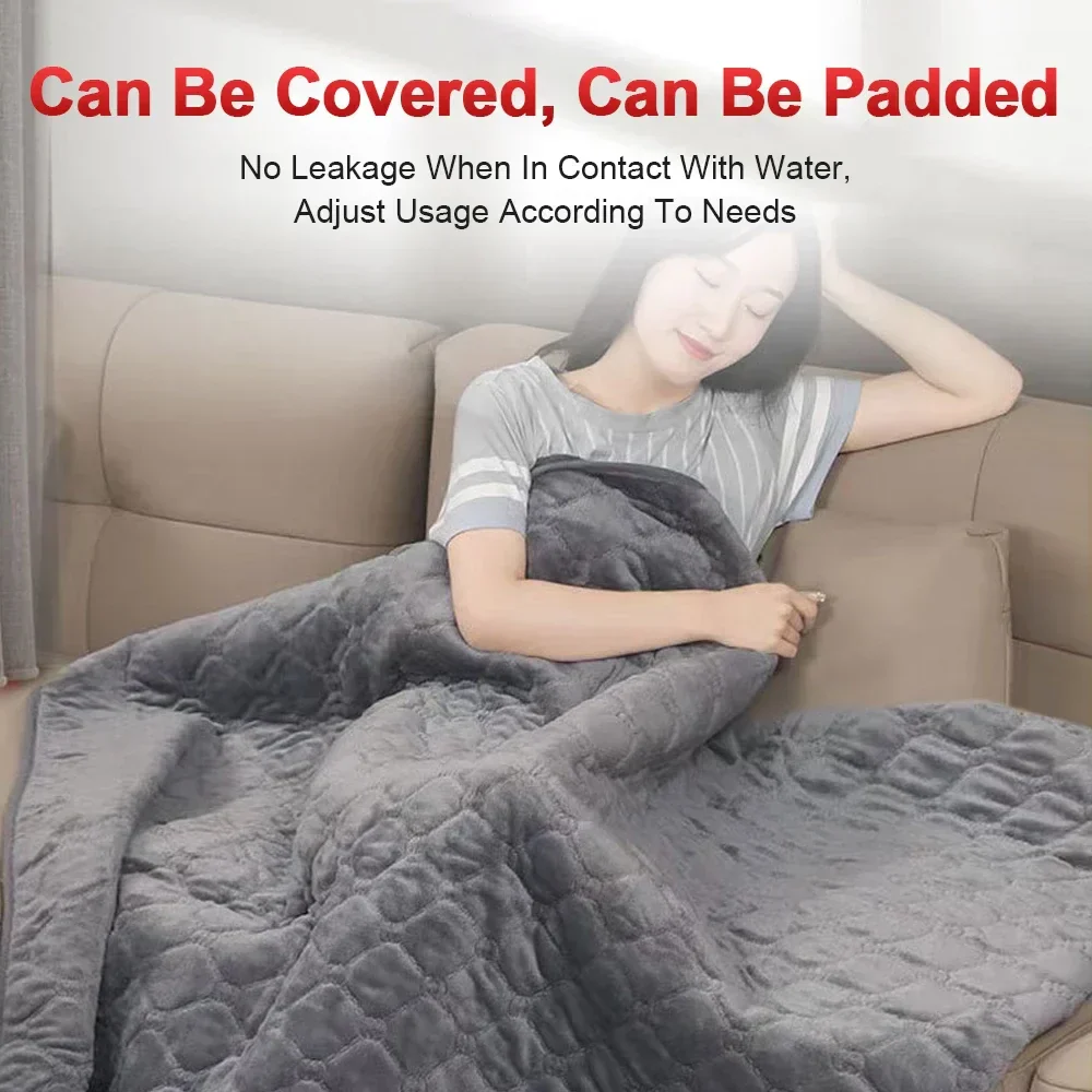 12V Car Heated Electric Blanket 9 Heat Levels Micro Plush Single Person Warm - Image 6