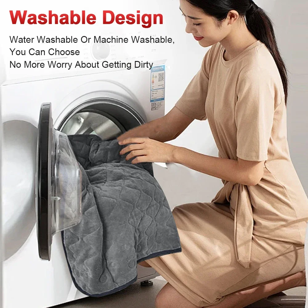 12V Car Heated Electric Blanket 9 Heat Levels Micro Plush Single Person Warm - Image 7
