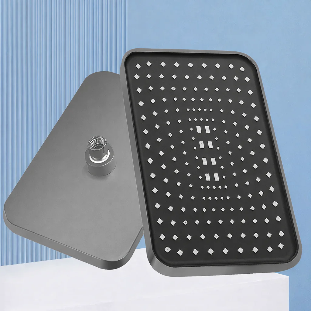 14" High Pressure Rain Shower Head Top Spray 360° Swivel Water Saving Flow - Image 7